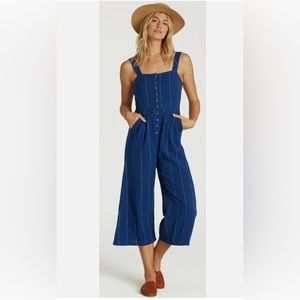 Blue Billabong jumpsuit. Size Medium